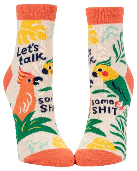 Blue Q Ankle Socks | Talk Some Shit