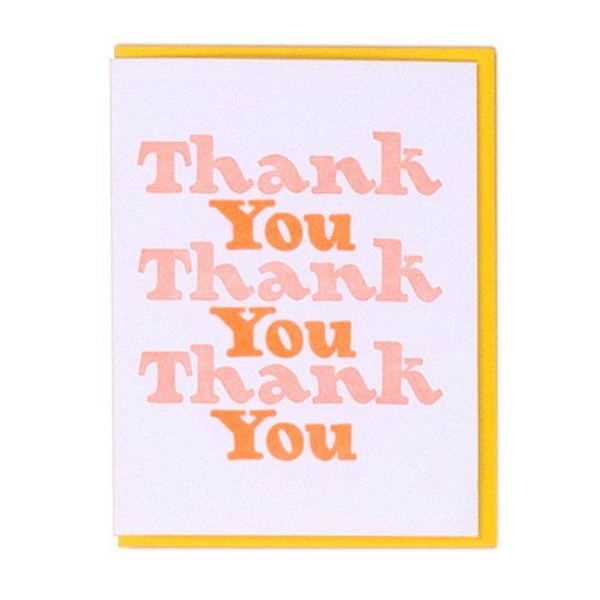 Triple Thank You Card