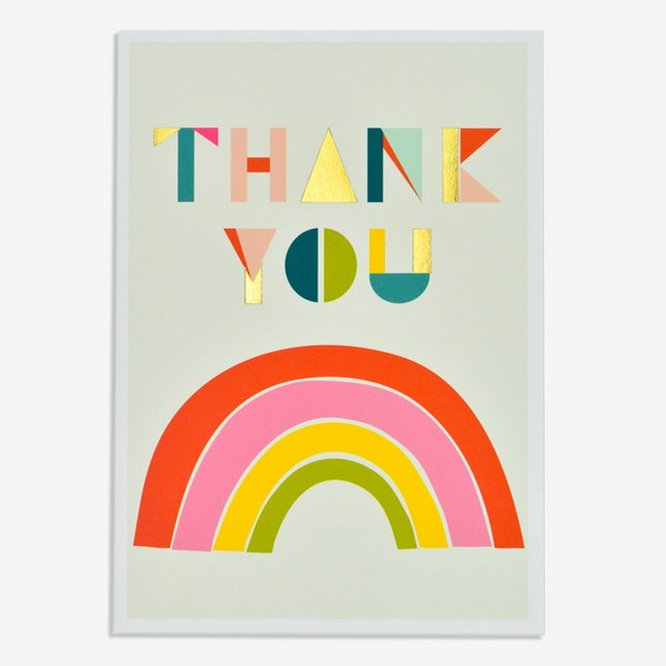 Rainbow Thank You Card
