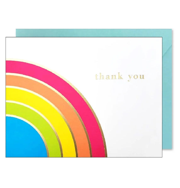Rainbow Thank You Card