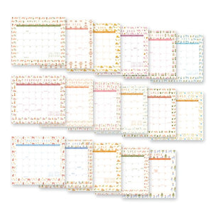 Studio Oh! 2023 17-Month Magnetic Monthly Pad | Turtle Garden
