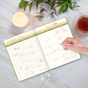 Studio Oh! 2023 17-Month Monthly Planner | Turtle Garden