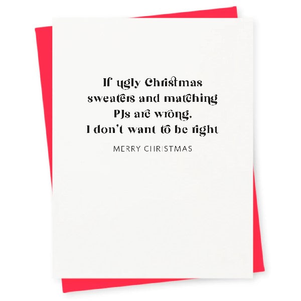 Ugly Christmas Sweaters Card