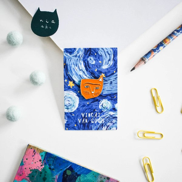 Niaski Enamel Pin | Vincat Van Gogh