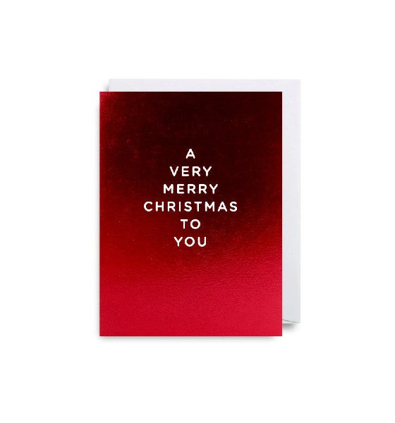 Very Merry Christmas Mini Card