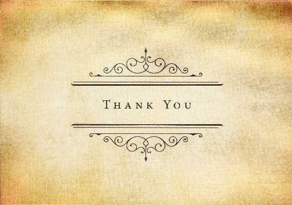 Vintage Parchment Thank You Notecards | Peter Pauper Press | The Gifted ...