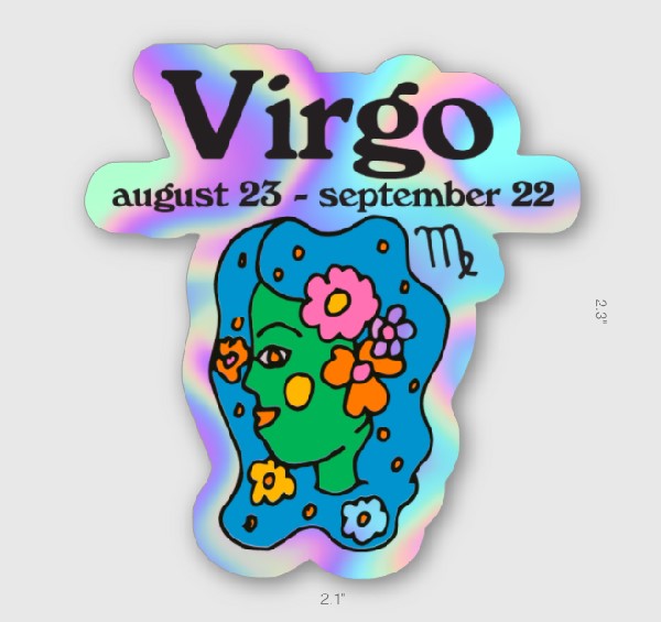Ash & Chess Horoscope Sticker | Virgo