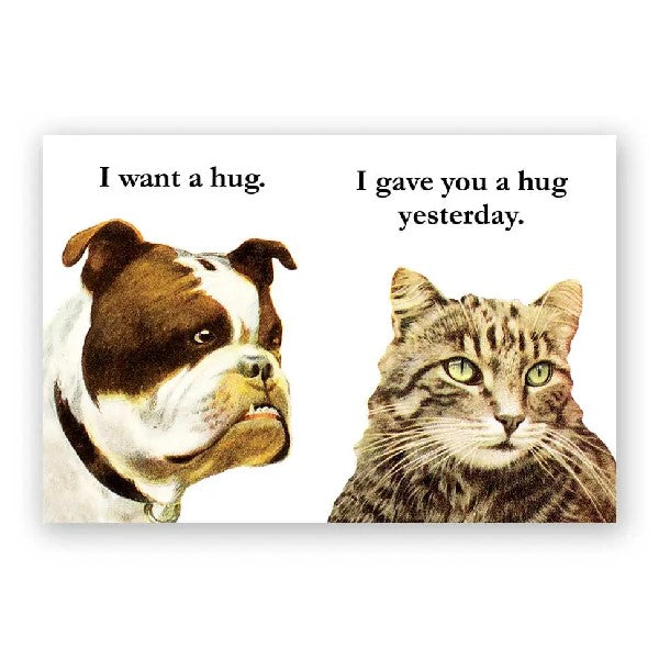 I Want A  Hug Magnet