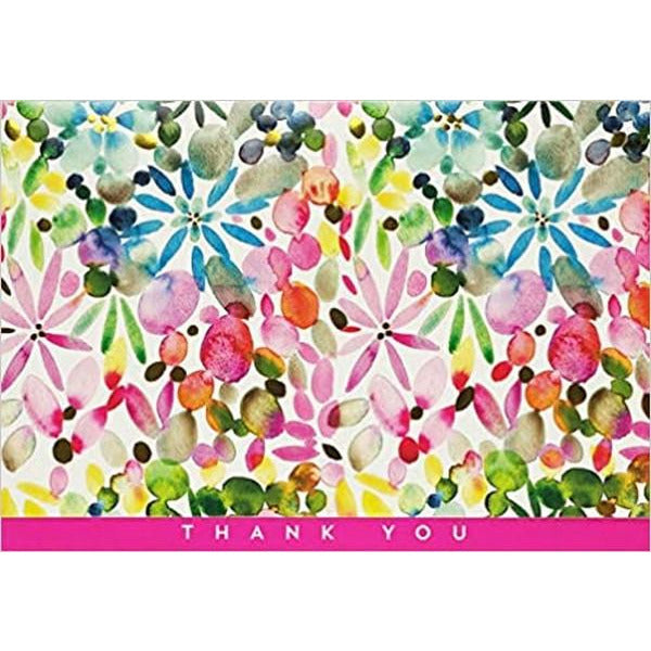 Watercolour Garden Thank You Notecards