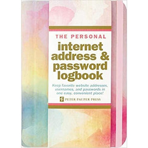 Watercolour Sunset - Internet Address & Password Logbook