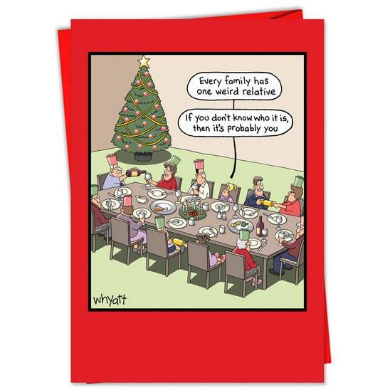 The Weird Relative Christmas Card