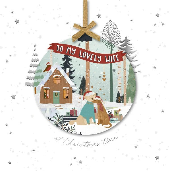 Lovely Wife Christmas Card