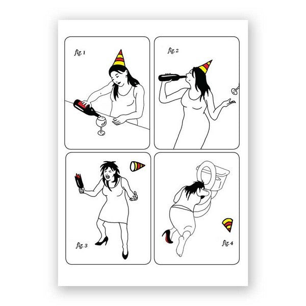 Wine Drinker Birthday Card