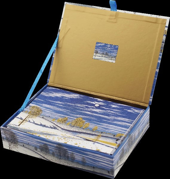 Winter Scene In Moonlight Boxed Holiday Cards