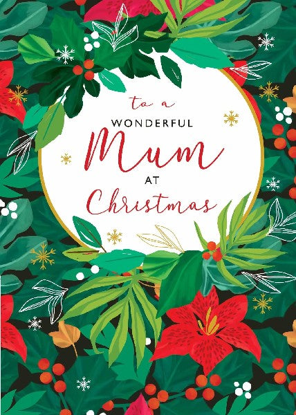 Wonderful Mum Christmas Card