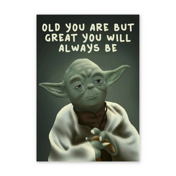 Yoda Birthday Card